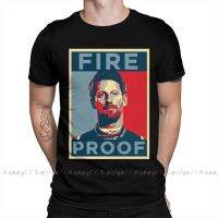 Men Tshirt Romain Grosjean Fire Proof Clothes Shirt Design Formula 1 F1 Cotton Tshirt