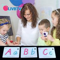 IJVBTV Preschooler เด็กๆ ตัวอักษร การเรียนรู้ภาษาอังกฤษ การเรียนรู้ในช่วงต้น การฝึกอบรมหน่วยความจำ ของเล่นเพื่อการศึกษา แฟลชการ์ด บัตรการเรียนรู้