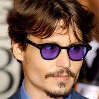 №☑ Fashionable Tony Stark Round Sunglasses Men Brand Designer Cool Ocean Circle Lenses Sun Glasses For Men Retro Purple Glasse