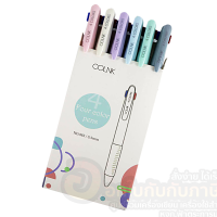 ปากกา COLNK ปากกาหมึกน้ำมัน bepen 4in1 no.883 ลายเส้น 0.5mm ด้ามคละสี เขียนลื่น จับถนัดมือ บรรจุ 6ด้าม/กล่อง จำนวน 1กล่อง พร้อมส่ง