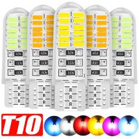 หลอดไฟแนวกว้างซิลิโคน T10กันน้ำสำหรับการแสดงไฟ LED อ่านหนังสือด้านบนหลอดไฟไฟด้านข้างสีขาวสีแดง