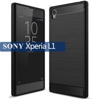 （A Boutique）เคสโทรศัพท์สำหรับ Sony Xperia L1คาร์บอนไฟเบอร์กันกระแทก SONY L1ฝาหลังป้องกันแบบเต็ม Coque Fundas