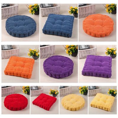 naizhans Corduroy Tatami Cushions Thick Solid Color Round Square Student Office Chair Cushion Textile Floor Knee Pillow