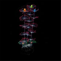 Fish tank decoration Aquarium Ornament Sea Aquarium Decoration Silicone Glowing Artificial Coral Plant