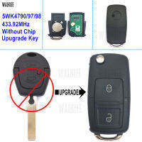 WALKLEE Upgrade Key Car Remote 5WK4 7909798 433.92MHz for Ford Galaxy HU66 Blade Without Chip