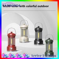 COB Lighting Lantern Waterproof Retro Decorative Hanging Lights Rechargeable with Hook 1200mAh 5W/3.7V Durable for Outdoor Equipment