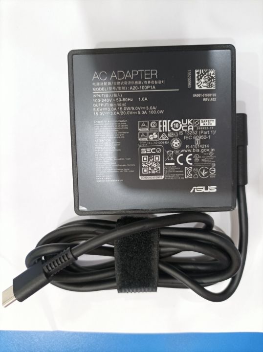 Sạc dành cho Laptop ASUS 100W USB C Adapter Type C Charger for ASUS ROG  Zephyrus G14 G15 M16 S17 