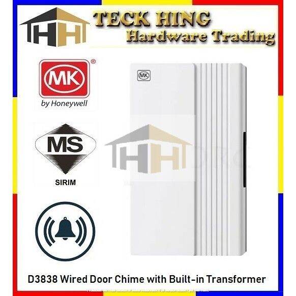 MK D3838 Wired Door Chime with Builtin Transformer (SIRIM Approved