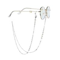 Metal Fashion Hangs Rose Flower Disc Silver Color Neck Mask Holder Glasses Chain Sunglasses Chain Mask Lanyard Eyewear case