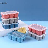 6 Grid Silicone Ice Cube Tray Molds With Lid DIY Cocktail Juice Square Mould 3 Colors