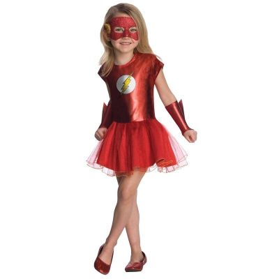 2020 The Flash Superhero Cosplay Costumes For Girls Fantasia Vestido Halloween Fancy Tutu Dress Kids Carnival Party Outfit Gifts
