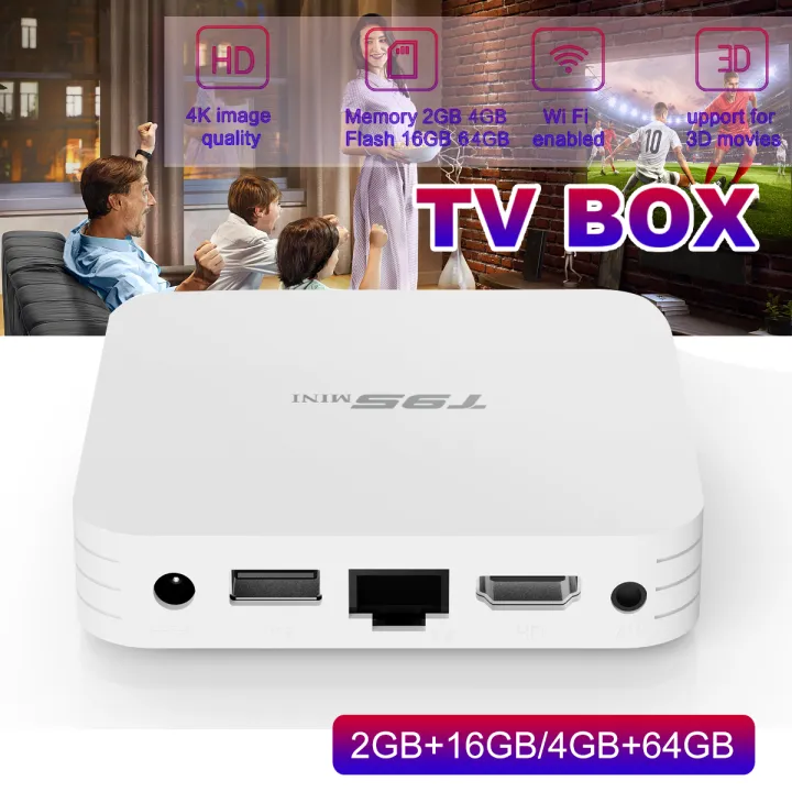 NEW T95 MINI 3D Android TV box Android 10.0 WiFi TV HD Smart set-top ...