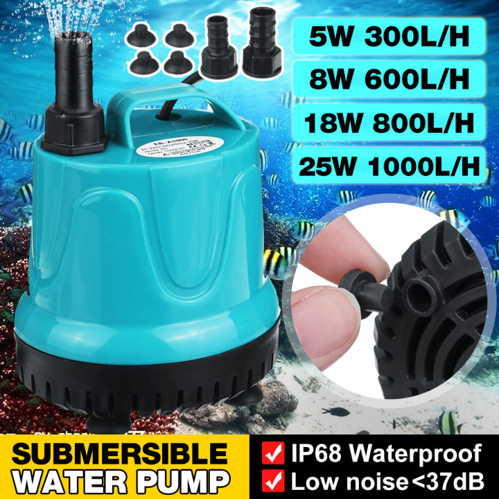 5W Ultra-quiet Mini Brushless Water Pump Filter Waterproof Submersible ...