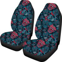 [COD] Foreign trade wish car print seat universal cross-border green red skull ebay export