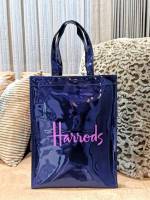 ของแท้ กระเป๋า Harrods Shopper Bag มีซิปรูดปิดกระเป๋า size M