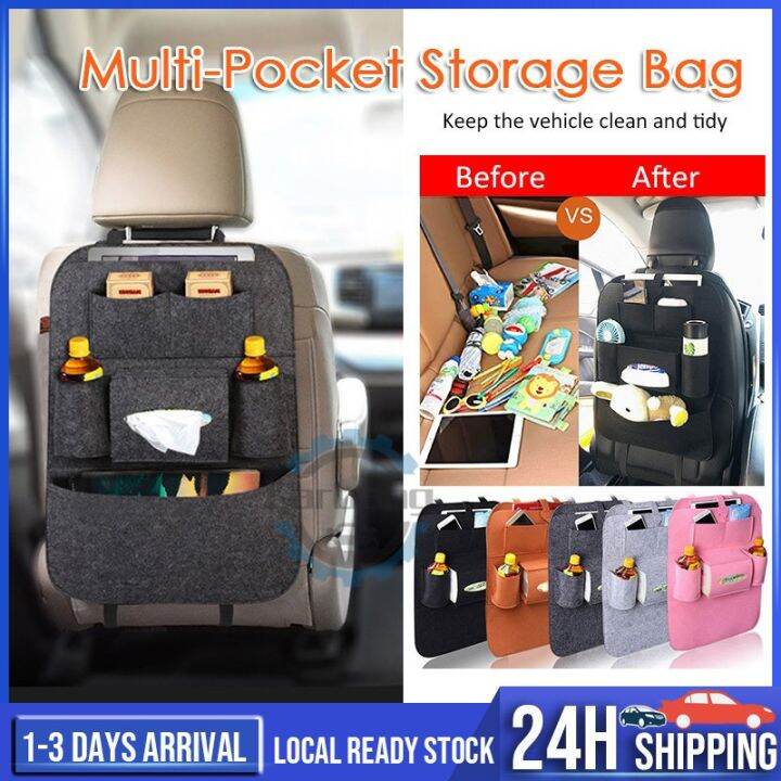 Car Back Seat Storage Organizer Multi Pocket Storage For Car Back Seat