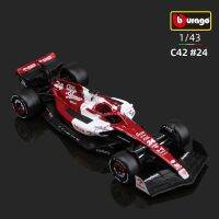 ทีมแข่ง F1อัลฟ่าโรมิโอ C42 #24 Guanyu Zhou #77 Valtteri Bottas รถโลหะผสม Diecast 2022