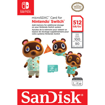 SanDisk microSDXC for the Nintendo Switch 512GB (SDSQXAO-512G-GN3ZN) Memory เมมโมรี่ Game Nintendo Switch Lifetime Warranty