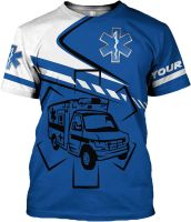Personalized Emergency Medical Technician EMT T Shirt 3D Unisex 3D All Over Printed Sportwear, T Shirt for Men Women Adult Full Size S-5XL ATT09 Multicolor