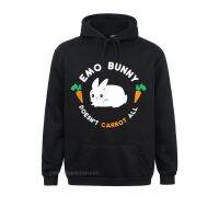 Emo Bunny Doesnt Carrot All Shirt Funny Cute Easter Gift Sweatshirts Funny Long Sleeve Design Mens Hoodies Clothes Summer Size XS-4XL