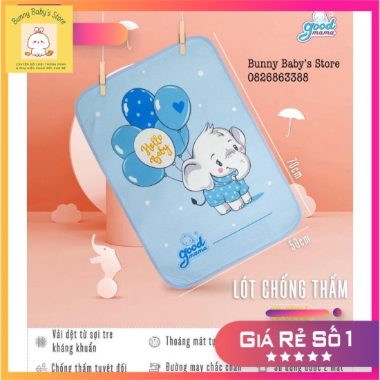 Lót chống thấm 4d good mama cho bé -bunnybabystore - ảnh sản phẩm 6