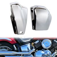 Motorcycle Chrome Battery Side Fai For Yamaha Dragstar Vstar XVS1100 Classic Custom 1999-2011 Left &amp; Right Protection Cover