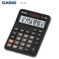 Casio เครื่องคิดเลข ขนาดกะทัดรัด  รุ่น MX-12B(Black)12 หลัก เหมาะสำหรับใช้งานทั่วไป ขนาดกลาง คาสิโอ สีดำ จำนวน MX-12B MX12 เครื่องคิดเลข cal  ของใหม่ ของแท้100% ประกันศูนย์ เซ็นทรัลCMG 2 ปี จากร้าน MIN WATCH