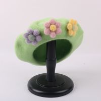 ❈✕ Color Warm Adult Soft Wool Painter Beret Hats Female