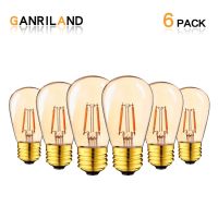 【In-demand】 upaxjl Ganriland หลอด Led หรี่แสงได้จี้ประดับ,หลอด E27 ST45หลอดไส้เอดิสันโคมไฟมุก1W 2200K โคมไฟ LED