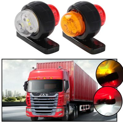 【CW】12V 24V Truck Trailer Lights LED Side Marker Indicators Lorry Tractor Signal Lights Parking Light Red White/Amber Styling