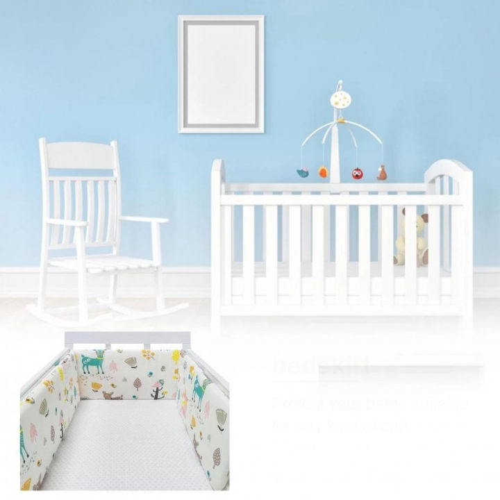 baby-crib-bumper-set-newborn-polka-dot-cotton-printed-cot-bumpers-in-crib-infant-protector-for-baby-boy-girl-boy-200-30cm