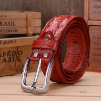 ┇﹍✲ Genuine Crocodile Leather Belt Crocodile Leather Belt Buckle - Fashion Casual Men 39;s - Aliexpress