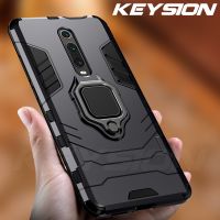 【Electronic Store】 KEYSION กันกระแทกกรณีเกราะสำหรับ R Edmi K20 K20 Pro หมายเหตุ7 Pro ยืน H Older รถแหวนปกโทรศัพท์สำหรับ Xiaomi Mi 9ครั้ง9ครั้ง Pro Mi 9 Se