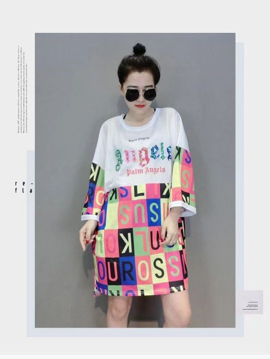 h-w-shop-เสื้อยืดแฟชั่นผู้หญิงลายทางแขนสั้นคอกลม-เนื้อผ้าดีใส่สบาย-new-fashion-womens-ร้านขายสินค้าจากโรงงาน-han-sy-society