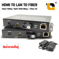 มีเดีย กล่องแปลง HDMI to LAN to SC  แปลงสัญญาณไฟเบอร์เป็น hdmi และ แลน