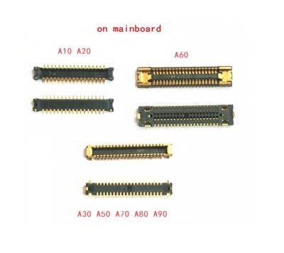 10ชิ้นสำหรับ Samsung A10 A105 A20 A205 A30 A305 A30s A307 A40 A405 A40s A50จอแอลซีดีคอนเนคเตอร์ Fpc บนบอร์ด