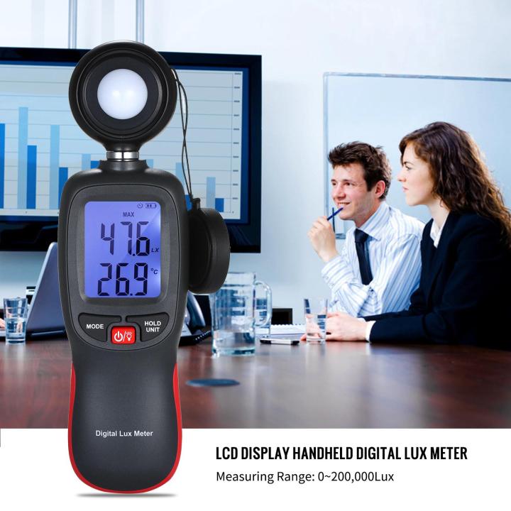 digital-lux-meter-lcd-display-handheld-illuminometer-mini-luminometer-photometer-luxmeter-light-meter-0-200000-lux-with-max-min-data-hold-mode