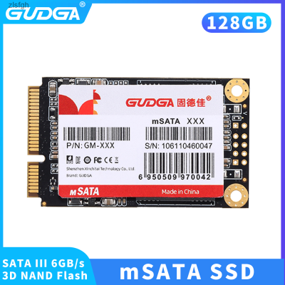 GUDGA เอ็มซาต้า SSD 128GB สถานะของแข็งฮาร์ดไดรฟ์ MSATA ไดรฟ์3D NAND Mini SATAIII สำหรับอุปกรณ์คอมพิวเตอร์เดสก์ท็อป Zlsfgh