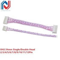 10Pcs XH2.54 XH 2.54mm 2/3/4/5/6/7/8/9/10/12 Pin Female Plug Terminal Cable JST Wire Connector Single/Double Head Red White Line