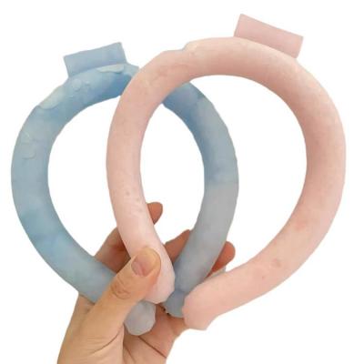 Ice neck ring cooling and cooling ring for adults below 28C freezing ice collar lasting heat dissipation and cool easy to clean and wear resistant hanging neck outdoor camping picnic shopping latest