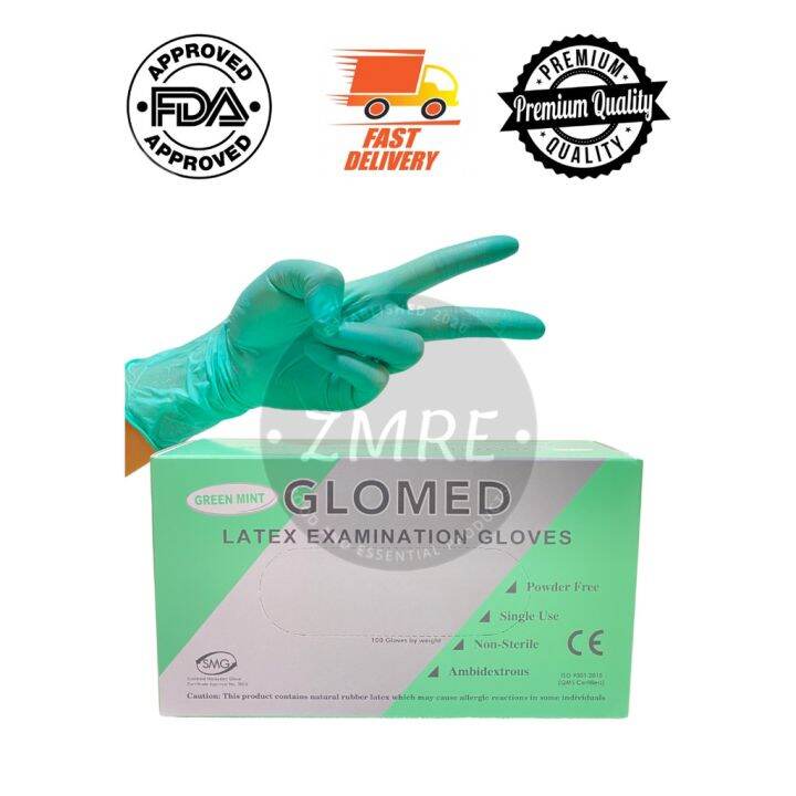 Glomed COLORED Latex Gloves XS/S/M/L/XL Lazada PH