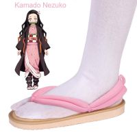 Anime Demon Slayer: Kimetsu no Yaiba Cosplay Costume Kamado Nezuko Japanese Kimono Woman costume Anime things Nail Art Dentures