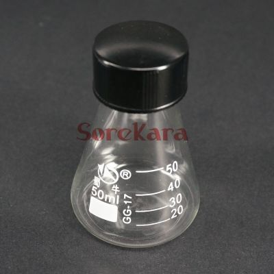 【✔In stock】 bkd8umn ขวดทดลองพลาสติกทรงกรวยแก้วบอโรซิลิเกตขนาด50มล. สำหรับห้องปฏิบัติการทางเคมี