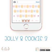 Jolly &amp; Cookie 3 Keyboard Theme⎮(E-Voucher) for Pastel Keyboard App