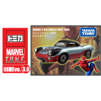 TAKARA TOMY TOMICA Marvel TUNE EVO 3.0 Barrett shot 2000 Spider Man โลหะ Diecast รุ่นรถ