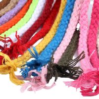 15Meters/lot Cotton Cord 5mm Color 8-strand Twisted Hollow Cotton Rope For Bag Home Decor DIY Handmade Craft Accessories 【hot】jvcgtx60wg18