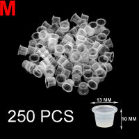 จุกใส่หมึกสัก 250ชิ้น ขนาด M จุกหมึก จุดใส่สีสัก Disposable Plastic Tattoo Ink Cup Pigment Holder 250 Piece Size M