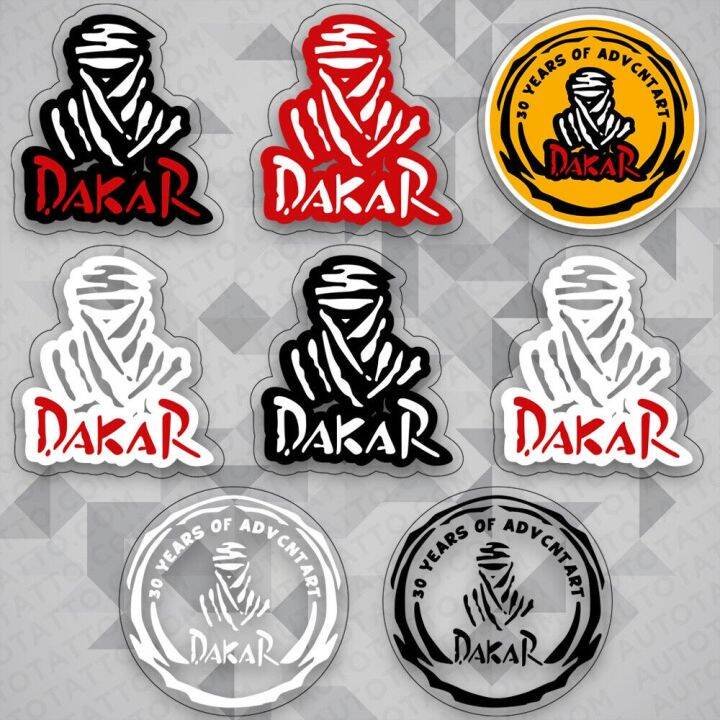 Dakar Rally Racing Sport Car Logo Sticker Vinyl Decal Stripes Decorate GIft Lazada.co.th