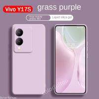 Vivo ฝาปลอกซิลิโคน Y17s 2023แบบน้ำสำหรับ Vivo Y17s Y17 VivoY17s ด้านหลังนุ่ม TPU ทรงสี่เหลี่ยมเคสโทรศัพท์เป็นคู่แฟชั่นเคสด้านหลังกันกระแทกป้องกันเลนส์กล้อง