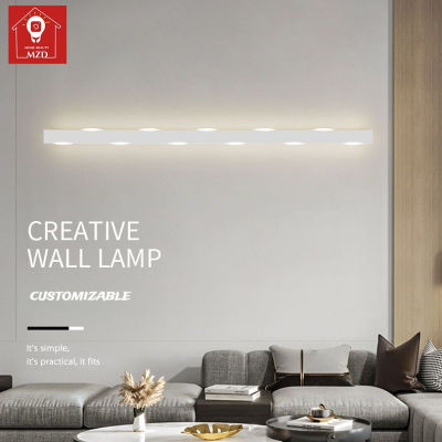 MZD【3สี Bulb】Customizable Simple LED โคมไฟห้องนอนติดผนังระหว่างทางเดินโรงแรมข้างเตียงโคมไฟผนังแบบนอร์ดิกอะคริลิคทันสมัย Wall Light